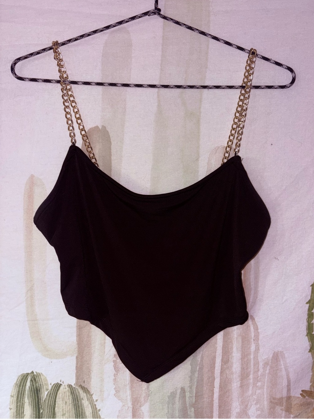 Birch & Stone Crop Top with Chain Straps 🌵M